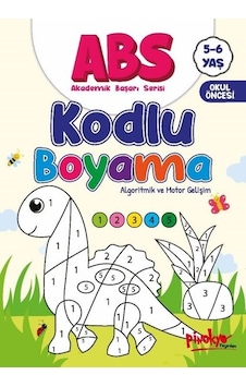 ABS Kodlu Boyama - Algoritmik ve Motor Gelişim 5 - 6 Yaş - Buçe Dayı - Pinokyo
