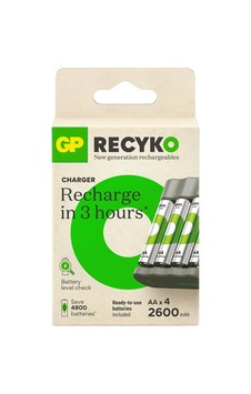 Gp B441 Usb Pil Şarj Cihazı 4 Adet 2600mah Aa Kalem Pilli Set Sku: Zeus8690010053633