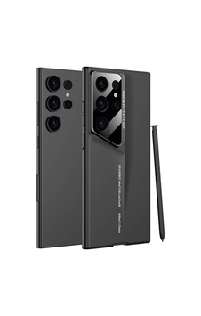 Galaxy S23 Ultra Kılıf Ultra İnce Kamera Korumalı Sert Rubber Zore Procase Kapak Siyah