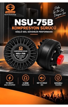 Sammi Nsu-75 Cami Ünit Ezan Hoparlörü 75 Watt 16 Ohm Sammi Nsu-75 Cami Ünit Ezan Hoparlörü 75 Watt 16 Ohm