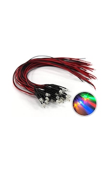12V 3mm 0,22mm 15cm Şeffaf Kablolu Led Yeşil 12V 3mm 0,22mm 15cm Şeffaf Kablolu Led Yeşil