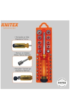 Knitex Ktx-034 Tornavida Seti Basit Lokma Takımı 28 Parça Knitex Ktx-034 Tornavida Seti Basit Lokma Takımı 28 Parça
