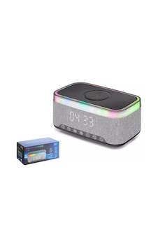 Hadron S300 15w Bluetooth Hoparlör Kablosuz Şarjlı Alarmlı Saat Rgb - Siyah Hadron S300 15w Bluetooth Hoparlör Kablosuz Şarjlı Alarmlı Saat Rgb - Siyah
