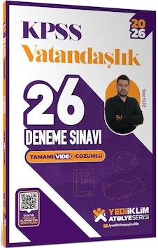 Yediiklim 2026 Kpss Vatandaşlık Tamamı Video Çözümlü 26 Deneme Sınavı