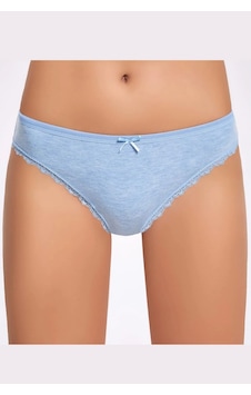 İlke İç Giyim Melanjlı Dantelli Kadın Bikini Külot 10 Adet Mavi İlke İç Giyim Melanjlı Dantelli Kadın Bikini Külot 10 Adet Mavi