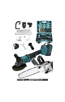 Assur 21V Çift Akülü Şarjlı 125mm AVuç Taşlama & Testere Başlık Set - 2278