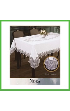 Vaveni Keten Masa Örtüsü Tablecloth 155x260 Cm Yemek Masası Örtüsü Nora Model Krem-krem Arz Vaveni Keten Masa Örtüsü Tablecloth 155x260 Cm Yemek Masası Örtüsü Nora Model Krem-krem Arz