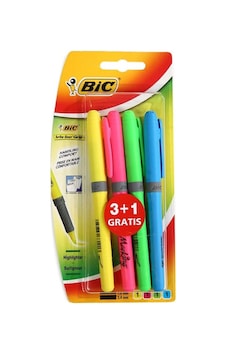 Bic Brite Liner Grip Fosforlu Işaretleme Kalemi 4 Renk 824757 Çok Renkli Bic Brite Liner Grip Fosforlu Işaretleme Kalemi 4 Renk 824757 Çok Renkli