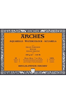 Arches Suluboya Blok Defter - Kalın Doku - 300Gr. 18X26Cm - 20 Yp Arches Suluboya Blok Defter - Kalın Doku - 300Gr. 18X26Cm - 20 Yp