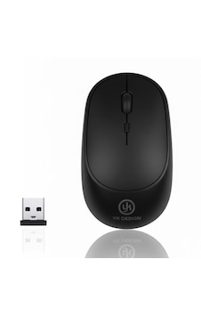 Siyah Renkli Ergonomik Sessiz Kablosuz Mouse Usb Alıcılı, Ofis Ve Oyun İçin Konforlu Bilgisayar Fa - Siyah Renkli Ergonomik Sessiz Kablosuz Mouse Usb Alıcılı, Ofis Ve Oyun İçin Konforlu Bilgisayar Fa -
