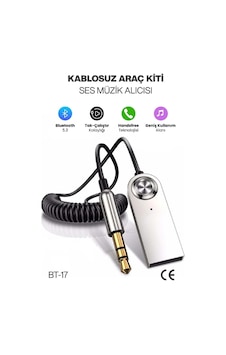 Concord Bt-17 Kablosuz Aux Bluetooth 5.3 Araç Kiti Telefon Müzik Dinleme Tak Çalıştır