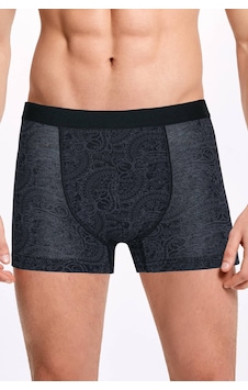 İlke İç Giyim Erkek Şal Desen Modal Boxer Standart Siyah İlke İç Giyim Erkek Şal Desen Modal Boxer Standart Siyah