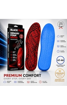 Perfect Fit Ark Destekli Kırmızı Erkek Memory Foam Darbe Emici Hafızalı İç Tabanlık 41-46 Numaraya Göre Kolay Kesilebilir Perfect Fit Ark Destekli Kırmızı Erkek Memory Foam Darbe Emici Hafızalı İç Tabanlık 41-46 Numaraya Göre Kolay Kesilebilir