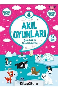 Akıl Oyunları 4 - Çoklu Zeka ve Dikkat Geliştirme 5+ Yaş- Dokuz Yayınları Akıl Oyunları 4 - Çoklu Zeka ve Dikkat Geliştirme 5+ Yaş- Dokuz Yayınları