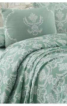 Enlora Home Pike Seti Baskılı Çift Kişilik Pure Suyeşili Enlora Home Pike Seti Baskılı Çift Kişilik Pure Suyeşili