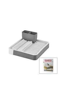 Sürgülü Bulaşıklık Plastik 32.5cm X 35.5cm - 51.5 X 35.5cm - Gri Renk 5047 Abanoz