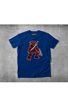 Freeyez Ninja Deadpool Unisex Pamuklu Penye T-Shirt Freeyez Ninja Deadpool Unisex Pamuklu Penye T-Shirt