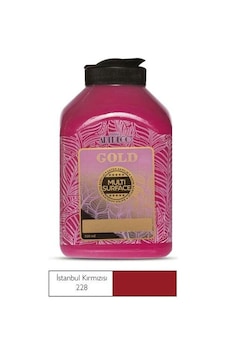 Artdeco Gold Multi Surface Saten Akrilik Boya 500 Ml İstanbul Kırmızısı 228 Artdeco Gold Multi Surface Saten Akrilik Boya 500 Ml İstanbul Kırmızısı 228