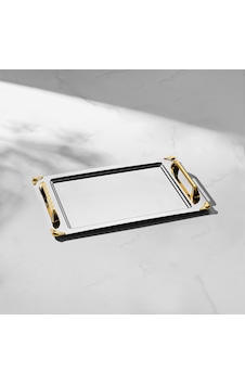 Vega Altın Saten Çelik Kahve Tepsi Vega Altın Saten Çelik Kahve Tepsi