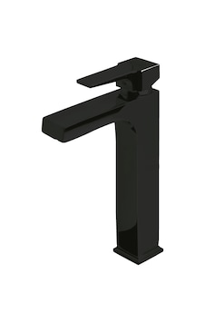 Aqua Çanak Tipi Lavabo Bataryası Siyah Aqua Çanak Tipi Lavabo Bataryası Siyah