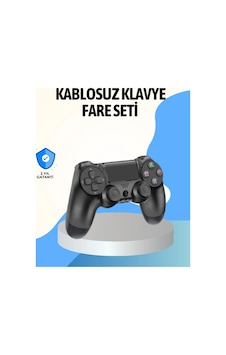 Ps4 Uyumlu Kablosuz Oyun Kolu Ergonomik Çift Titreşimli Konsol Gamepad Ve Joystick
