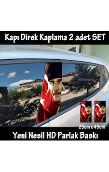 Ayyıldız Atatürk Folyo - 2kapı İçin 2adet Sticker Kaplama - Tuning Modifiye Ayyıldız Atatürk Folyo - 2kapı İçin 2adet Sticker Kaplama - Tuning Modifiye