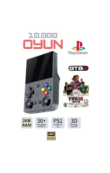 El Atarisi 3.5 Hd Ekran Gamepad Nostalji Oyun Atari Psp/ps1/fıfa Gta Mario 10.000 Games Oyun Konsol