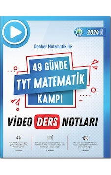 Rehber Matematik 49 Günde Tyt Matematik Kampı Video Ders Notları Rehber Matematik 49 Günde Tyt Matematik Kampı Video Ders Notları