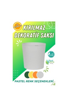 Gri 9.5 Litre Dekoratif Bitki Saksısı İç-dış Mekan Bitkileri İçin Uygun Saksı Gri 9.5 Litre Dekoratif Bitki Saksısı İç-dış Mekan Bitkileri İçin Uygun Saksı