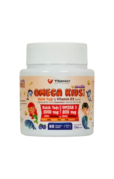 Vitamost Omega Kids Plus Takviye Edici Gıda 60 Yumuşak Kapsül Vitamost Omega Kids Plus Takviye Edici Gıda 60 Yumuşak Kapsül