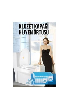 Klozet Kapağı Kılıfı Hijyenik Tek Kullanımlık 100 Adet Beyaz Klozet Kapağı Kılıfı Hijyenik Tek Kullanımlık 100 Adet Beyaz