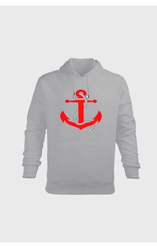 Efluce Erkek Kapüşonlu Sweatshirt, Gemi Çapası