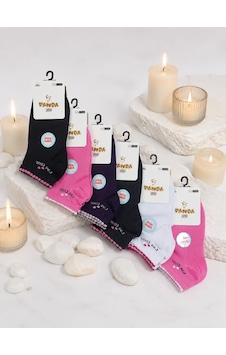 Panda 6 Lı Kız Çocuk Pamuk Penye Çorap Çok Renkli