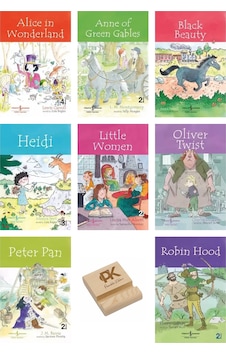 İş Çocuk İngilizce Alice Wonder Anne Black Heidi Little Oliver Twist Peter Pan Robin Hood 8li Set