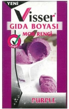 Visser Toz Gıda Boyası Mor 9 G Visser Toz Gıda Boyası Mor 9 G
