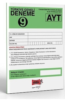 2022 Yargı Ayt Türkiye Geneli Deneme Sınavı 9 2022 Yargı Ayt Türkiye Geneli Deneme Sınavı 9