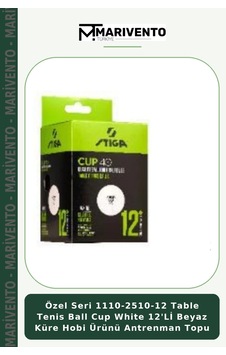 Özel Seri 1110-2510-12 Table Tenis Ball Cup White 12'li Beyaz Küre Hobi Ürünü Antrenman Topu Özel Seri 1110-2510-12 Table Tenis Ball Cup White 12'li Beyaz Küre Hobi Ürünü Antrenman Topu