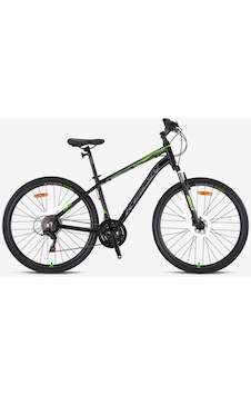 Kron Tx 75 Trekking V-fren 28" Jant 17' Kadro 21 Vites Şehir Bisikleti Siyah Yeşil Gri Siyah - Yeşil