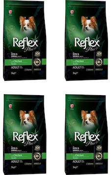 Reflex Plus Tavuklu Mini Irk Yetişkin Köpek Maması 4 x 3 KG Reflex Plus Tavuklu Mini Irk Yetişkin Köpek Maması 4 x 3 KG