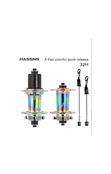 Hassn's Pro 7 32h Rainbow, Colorful Ön-arka Jant Göbek Takımı, Göbek Seti Hassn's Pro 7 32h Rainbow, Colorful Ön-arka Jant Göbek Takımı, Göbek Seti