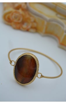 Stoneagejewellery Stoneage Yemen Akiği El Yapimi Bileklik N11.119983 Sarı Stoneagejewellery Stoneage Yemen Akiği El Yapimi Bileklik N11.119983 Sarı