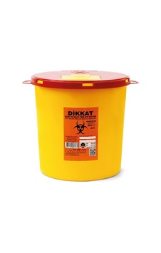 Blc Grup Medikal Tıbbi Atık Kutusu-Tıbbi Atık Kovası 10 Lt 10 Adet Blc Ahşap