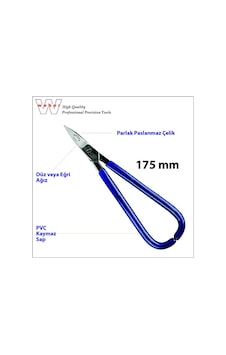 Weber 1493 Kuyumcu Makası Eğri Ağız - 175 Mm Weber 1493 Kuyumcu Makası Eğri Ağız - 175 Mm