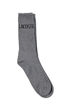 Lacoste Unisex Baskılı Uzun Çorap Gri
