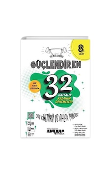 8. Sınıf Din Kültürü 32 Haftalık Kazanım Denemeler Ankara Yayınları
