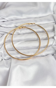 316l Çelik Gold Renk 75 Mm Halka Küpe Diğer 316l Çelik Gold Renk 75 Mm Halka Küpe Diğer