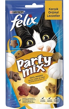 Felix Party Mix Karışık Lezzetler Kedi Ödül Maması 8 x 60 G Felix Party Mix Karışık Lezzetler Kedi Ödül Maması 8 x 60 G