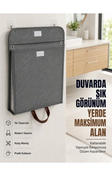 Katlanır Duvar Askılı Çamaşır Sepeti Geniş İç Hacimli Banyo Düzenleyici Çokrenkli Katlanır Duvar Askılı Çamaşır Sepeti Geniş İç Hacimli Banyo Düzenleyici Çokrenkli
