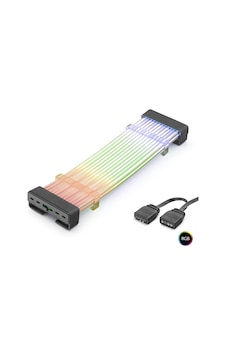 24 Pin Argb Anakart Güç Uzatma Kablosu Bükülebilir 2 Mm 54 60 Led Siyah Nd2801b 4480d