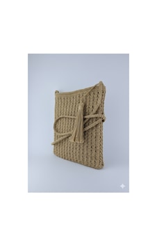 Execanta Çapraz Çanta Püsküllü İp Örme Sütlü Kahve 18x21x55 Kahverengi Execanta Çapraz Çanta Püsküllü İp Örme Sütlü Kahve 18x21x55 Kahverengi